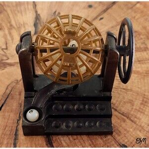 Vintage Die Cast Bingo Ball Rotator Pencil Sharpener Hong Kong